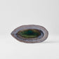 Plate Leaf Shape 21.5x10.5cm Midori Ridge Glaze