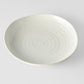 Dinner Plate Organic Shape 23cm Kanso Soft White Glaze