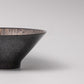 Bowl V shape 19cm Bronze Converging Line Glaze