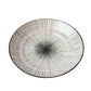 Pasta Bowl Flat 23cm Black Converging Line Glaze