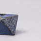 Vase Triangular Indigo Wave 130ml