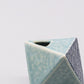 Vase Turquoise Wave 4.5H Triangular