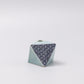 Vase Turquoise Wave 4.5H Triangular