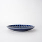Plate Thick Edge 26cm Cobalt Rays Glaze