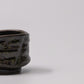 Sake Cup Moss Black Glaze