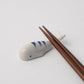 Chopstick Rest Blue Stripe Whale