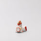 Chopstick Rest Red and White Fish Riding