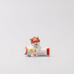 Chopstick Rest Red and White Fish Riding