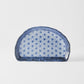Plate Tempura 21cm Indigo Blue Starburst Design