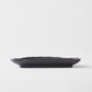 Plate D Shaped 21cm Charcoal Net Design