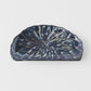 Plate D Shaped 21cm Indigo Blue Design