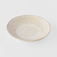 Tapas Plate 16cm Ridged Alabaster Glaze