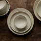 Dinner Plate 23cm Ridged Alabaster Glaze