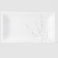 Platter Rectangular 33cm White Blossom Glaze