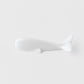 Chopstick Rest Pure White Glaze Whale