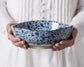 Dinner Plate 23cm Blue Daisy Glaze
