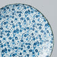 Side Plate Organic 19cm Blue Daisy Glaze