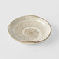 Plate Organic 13cm Spiral Sand Glaze