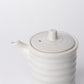 Soy Pot Ribbed 170ml White Glaze