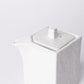 Soy Pot Squared 150ml Textured White Glaze