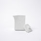 Soy Pot Squared 150ml Textured White Glaze