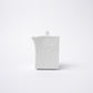 Soy Pot Squared 150ml Textured White Glaze