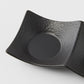 Two Section Sauce Dish Matt Black Glaze
