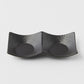Two Section Sauce Dish Matt Black Glaze