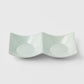 Two Section Sauce Dish Spearmint Glaze