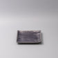 Plate Square 17cm Crackle Amethyst Glaze