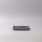 Plate Square 17cm Crackle Amethyst Glaze