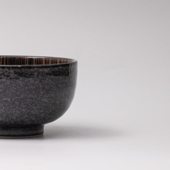 Bowl 16cm Bronze Converging Line Glaze