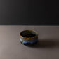 Matcha Tea Bowl 11.5cm Blue Drip on Black