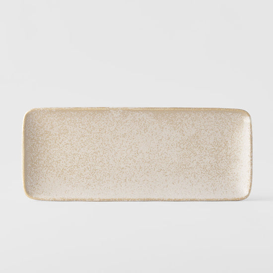 Plate Rectangular 29.5cm White Fade Glaze