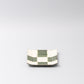 Saucer Reeded Oribe 12cm Checkerboard Glaze