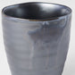 Sushi Mug 325ml Metallic Black Drip Glaze