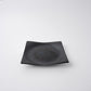 Plate Square 16cm Black Pearl Glaze