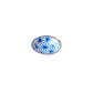 Sauce Dish 11cm Indigo Ikat Starburst Design