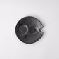Plate Dimpled 15cm Craft Black Glaze