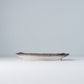 Plate Rectangular 21.5x13.5cm Sky Blue Glaze