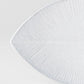 Plate Oval 13.5cm Snow Leaf Glaze