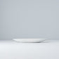 Plate Oval 21.5cm Snow Leaf Glaze