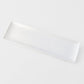 Sashimi Plate 33cm Line Design White Glaze