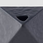 Vase Triangular 130ml Matte Black Glaze