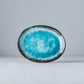 Plate Oval 18cm Sky Blue Glaze