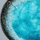 Plate Oval 18cm Sky Blue Glaze