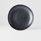 Dinner Plate Organic Shape 23cm Kanso Matt Black Glaze