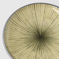 Tapas Plate 17cm Green Converging Line Glaze