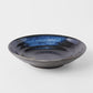 Pasta Bowl Flat 23cm Gold Brushstroke Glaze