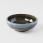 Bowl Thick Edge 17cm Blue Outer Dark Green Inner Glaze